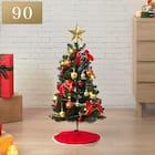 すぐに飾れるデコレーションセットツリー90cm(n5BF) 1枚目画像