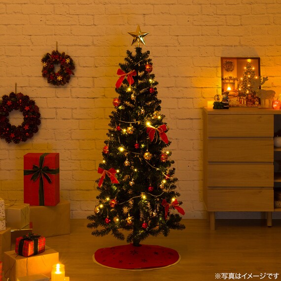 すぐに飾れるデコレーションセットツリー150cm(n5BF) 2枚目画像