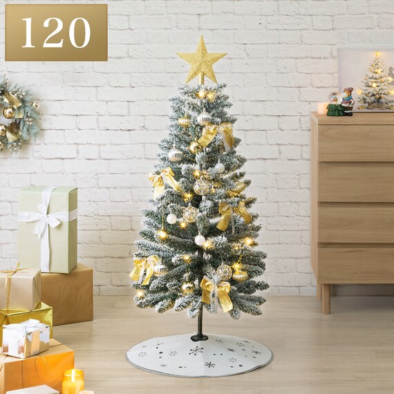 デコレーションセットツリースノー120cm(n5HH) 1枚目画像