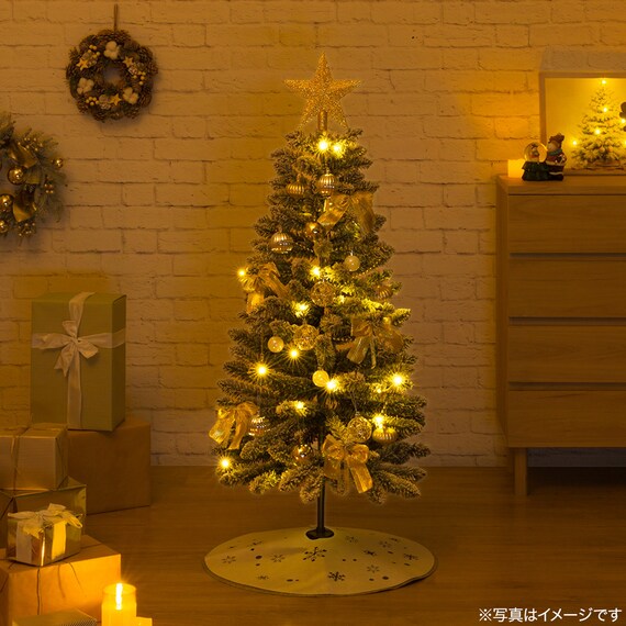 デコレーションセットツリースノー120cm(n5HH) 2枚目画像