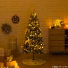 すぐに飾れるデコレーションセットツリースノー150cm(n5HH) 2枚目画像