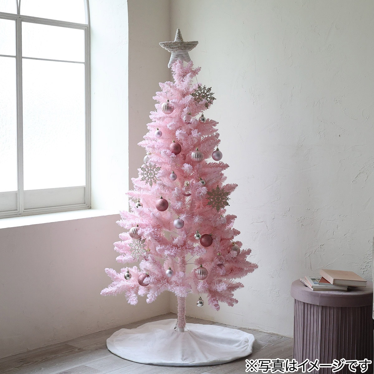 ヌードツリー(ピンク 150cm D n5HH)+ピンクオーナメントセット