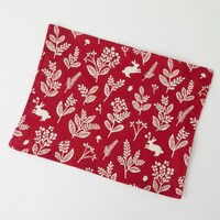 ランチマットレッドフラワー