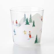 ガラスタンブラー(スキーヤー)