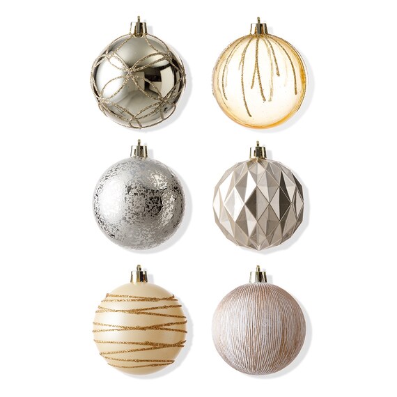 【White×Gold】クリスマスオーナメントセット ライト・スカート付き25 6枚目画像