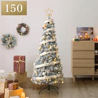 【クリスマスツリー】簡単スリーステップセットツリー S150cmUSB(n5BF)