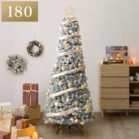 【クリスマスツリー】簡単スリーステップセットツリー S180cmUSB (n5BF)