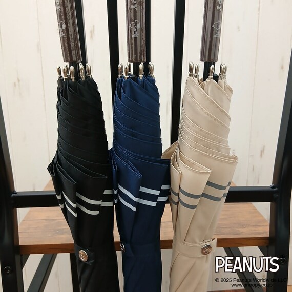 SNOOPYジャンプ傘ボーダー(60cm ネイビー) 10枚目画像