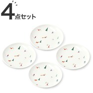 ラウンドプレート スキーヤー柄(18cm)