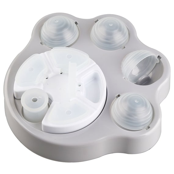 頭を使ってエサを探す知育トイ おやつパズル(足形) 1枚目画像