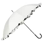 晴雨兼用 フリル長傘 50cm(ホワイト DH25) 1枚目画像