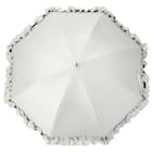 晴雨兼用 フリル長傘 50cm(ホワイト DH25) 2枚目画像