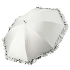 晴雨兼用 フリル長傘 50cm(ホワイト DH25) 3枚目画像