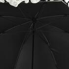 晴雨兼用 フリル長傘 50cm(ホワイト DH25) 6枚目画像