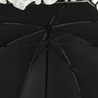 晴雨兼用 フリル長傘 50cm(ホワイト DH25) 6枚目画像