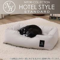 消臭・防ダニ・すべり止め付 ペットベッド Ｍ(Nホテル2 シカク グレー M)