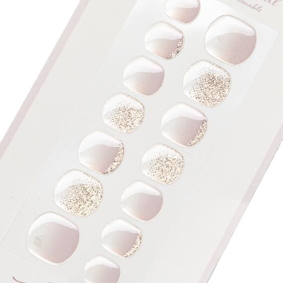 ジェルネイルシール(25T ラメライトピンク) 3枚目画像