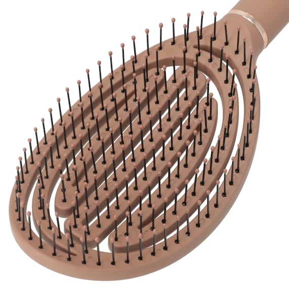 3Dフィットヘアラブシ オーバル(DH25 ブラウン) 6枚目画像