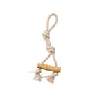 引っ張って遊べるドッグ用トイ(木製ロープ) 1枚目画像