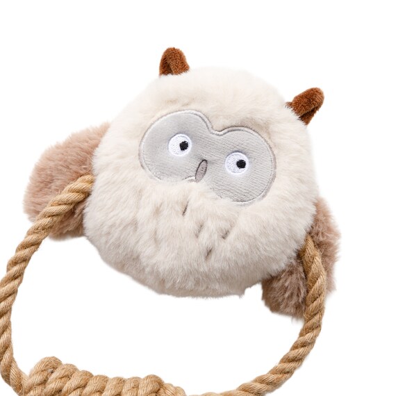 引っ張って遊べるドッグ用トイ(フクロウ) 6枚目画像