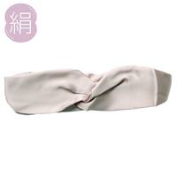 シルク ヘアバンド(グレー)