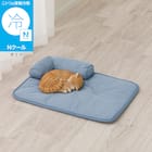 ペット あごのせ枕付マット M(Nクール M S02) 1枚目画像
