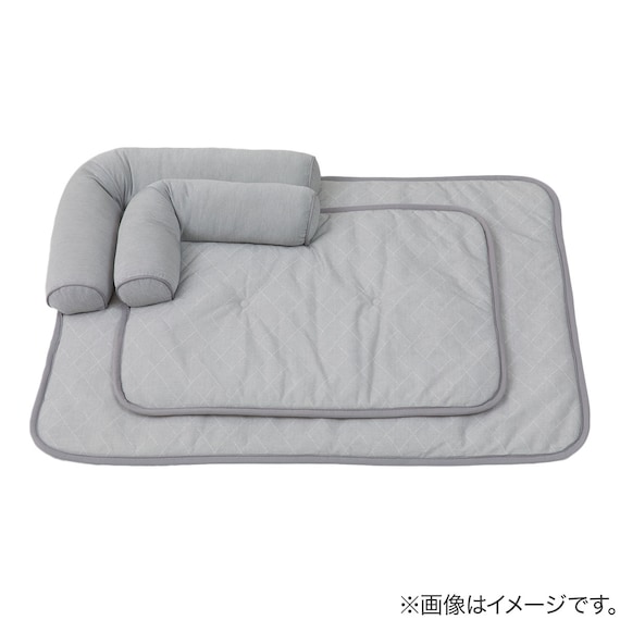 ペット用 あごのせ枕付マット M(Nクール極冷 M K03) 9枚目画像