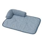 ペット あごのせ枕付マット M(Nクール極冷 M B04) 3枚目画像