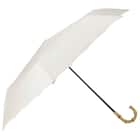 裏地がアイボリー色のUVウェーブ折傘(アイボリー YH5985) 1枚目画像