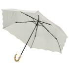 裏地がアイボリー色のUVウェーブ折傘(アイボリー YH5985) 4枚目画像