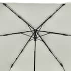 裏地がアイボリー色のUVウェーブ折傘(アイボリー YH5985) 6枚目画像