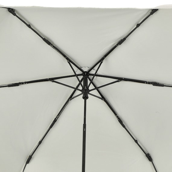 裏地がアイボリー色のUVウェーブ折傘(アイボリー YH5985) 6枚目画像
