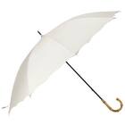 裏地がアイボリー色のUVウェーブ長傘(アイボリー YH5985) 1枚目画像