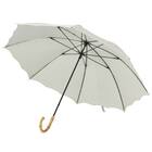 裏地がアイボリー色のUVウェーブ長傘(アイボリー YH5985) 4枚目画像