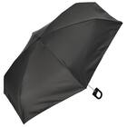 【晴雨兼用】UVカラビナコンパクト折りたたみ傘 (ブラック) 2枚目画像