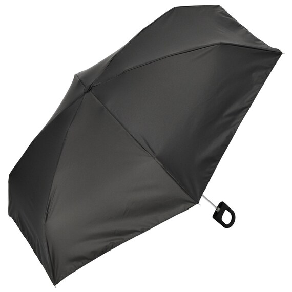 【晴雨兼用】UVカラビナコンパクト折りたたみ傘 (ブラック) 2枚目画像