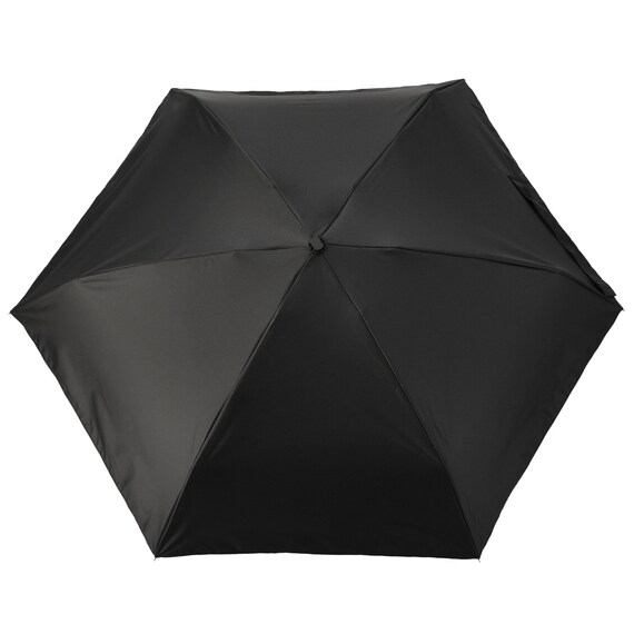 【晴雨兼用】UVカラビナコンパクト折りたたみ傘 (ブラック) 3枚目画像