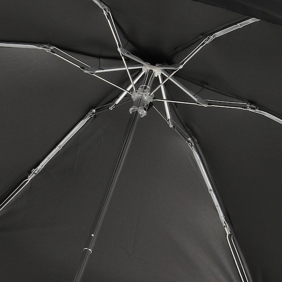 【晴雨兼用】UVカラビナコンパクト折りたたみ傘 (ブラック) 7枚目画像