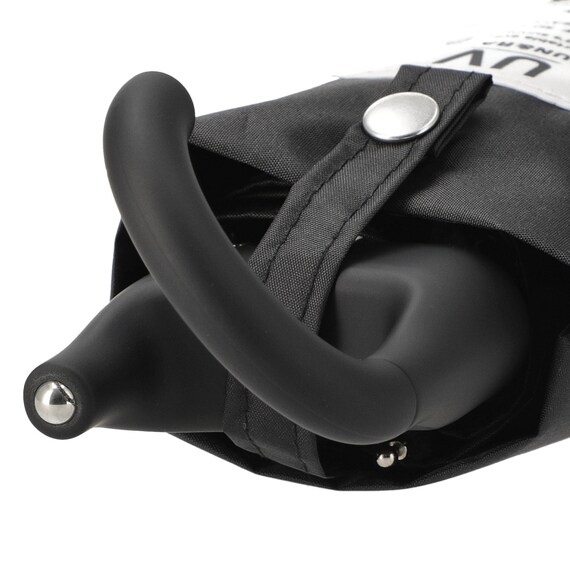 【晴雨兼用】UVカラビナコンパクト折りたたみ傘 (ブラック) 9枚目画像