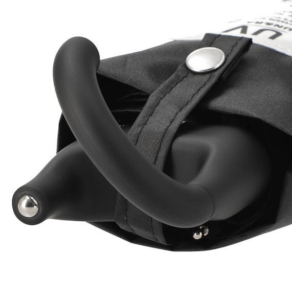 【晴雨兼用】UVカラビナコンパクト折りたたみ傘 (ブラック) 9枚目画像