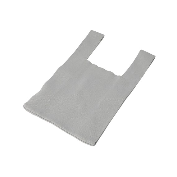 ニットトートバッグ(S シルバー) 4枚目画像