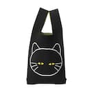 ニットトートバッグ (S デコネコ) 2枚目画像