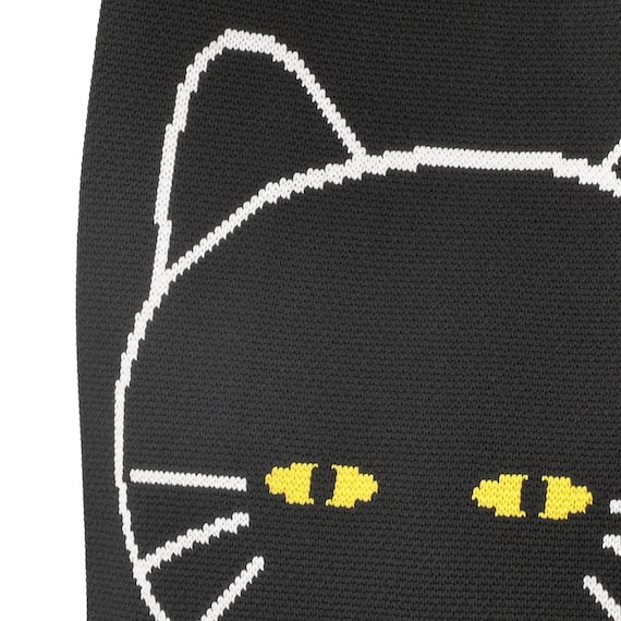 ニットトートバッグ (S デコネコ) 7枚目画像