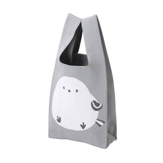 ニットトートバッグ（S シマエナガ） 1枚目画像