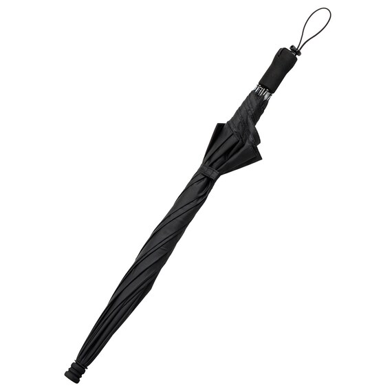 軽量長傘 55cm(RH55x8 ブラック) 6枚目画像