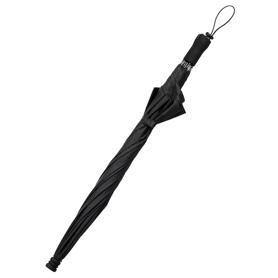 軽量長傘 55cm(RH55x8 ブラック) 6枚目画像