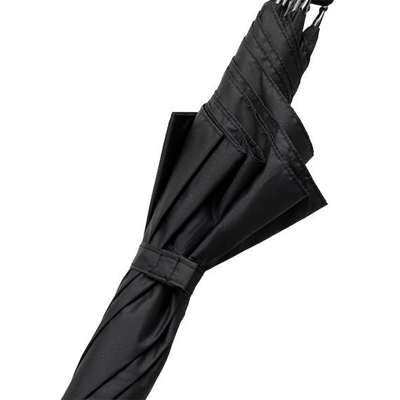 軽量長傘 55cm(RH55x8 ブラック) 7枚目画像