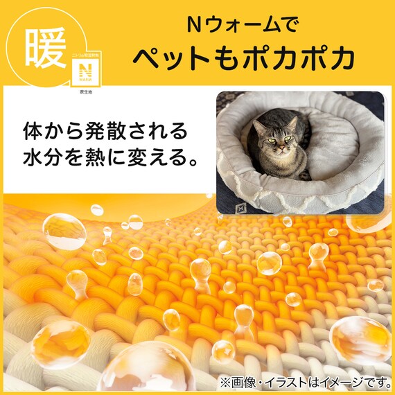 ペット用 布団カバーセット(中身マット別売り)(Nウォーム PC2501) 3枚目画像