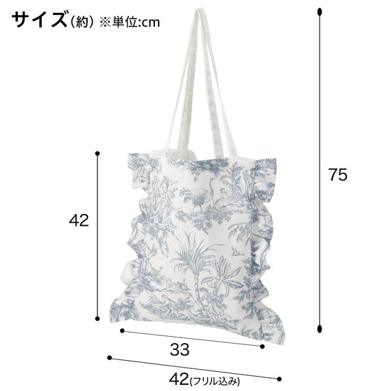 トートバッグ(トワルドジュイブルー) 4枚目画像