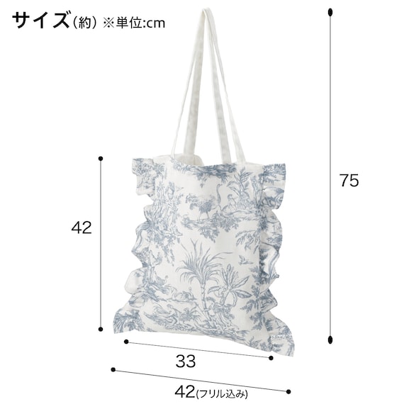 トートバッグ(トワルドジュイブルー) 4枚目画像